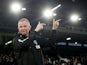 Oldham caretaker manager Pete Wild strikes a pose onn January 6, 2019
