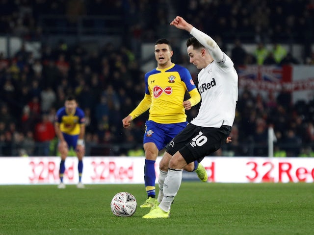 Lawrence leveller helps Derby earn replay with Southampton