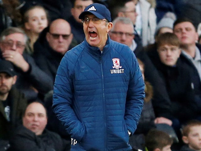 Middlesbrough boss Tony Pulis pictured on January 1, 2019