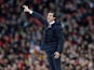 Arsenal manager Unai Emery gives orders on January 1, 2019