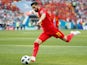 Yannick Carrasco playing for Belgium at the 2018 World Cup