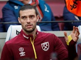 West Ham United striker Andy Carroll watches on during his side's Premier League clash with Arsenal on January 12, 2019