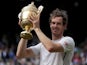 Andy Murray pictured after winning Wimbledon in 2016