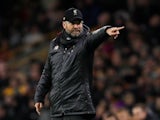 Jurgen Klopp has a point to make during the FA Cup third-round game between Wolverhampton Wanderers and Liverpool on January 7, 2019