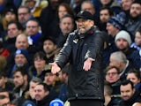 Jurgen Klopp gets frustrated as Liverpool struggle against Brighton & Hove Albion on January 12, 2019.