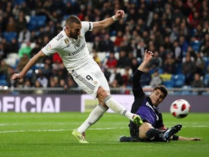 Karim Benzema in action during Real Madrid's Copa del Rey clash with Leganes on January 9, 2019.