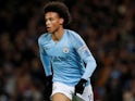 Leroy Sane in action during the EFL Cup semi-final game between Manchester City and Burton Albion on January 9, 2019