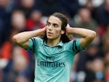 Arsenal midfielder Matteo Guendouzi in action during his side's Premier League clash with West Ham on January 12, 2019