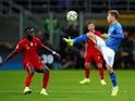 Italy's Nicolo Barella in action during a Nations League match with Portugal in November 2018
