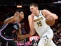 Nikola Jokic in action for the Denver Nuggets on January 9, 2019