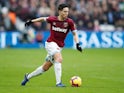 West Ham midfielder Samir Nasri in action during his side's Premier League clash with Arsenal on January 12, 2019