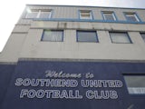 General view outside Southend United's Roots Hall from 2015