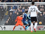 Fernando Llorente scores an own for Tottenham Hotspur against Fulham in the Premier League on January 20, 2019.