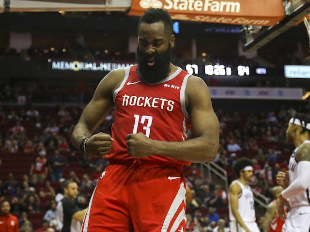 Result: Harden stars again but Rockets crash to Nets loss