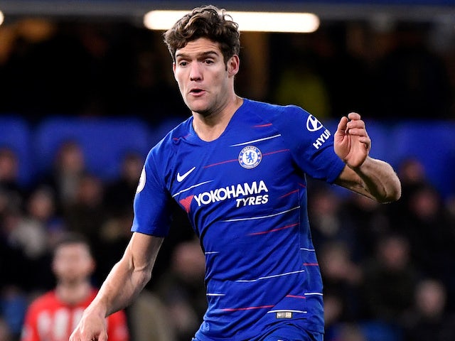Marcos Alonso in action for Chelsea on January 2, 2019