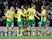 Norwich players celebrate during their win over Birmingham City on January 18, 2019