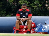 Billy Vunipola during an England training session on May 31, 2018