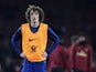 David Luiz warms up for Chelsea on January 19, 2019