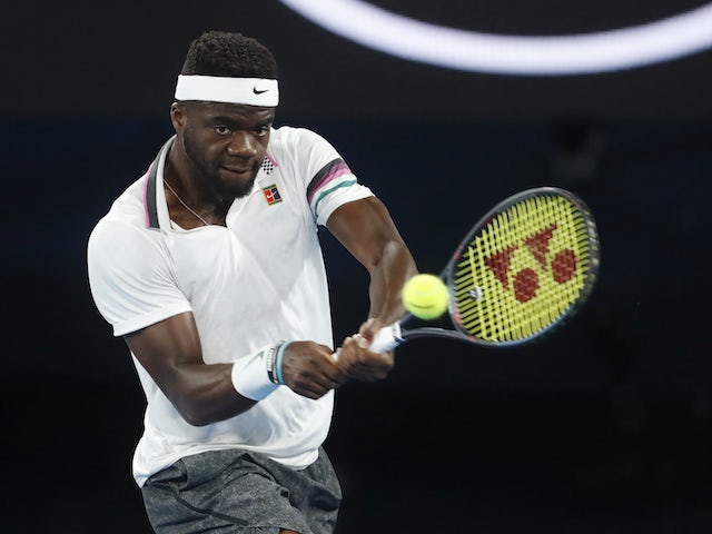 Frances Tiafoe in action at the Australian Open on January 22, 2019