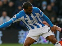 Jason Puncheon in action for Huddersfield Town on January 20, 2019