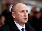 Accrington Stanley manager John Coleman watches on on January 26, 2019
