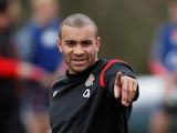 Jonathan Joseph during an England training session in March 2018
