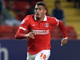 Karlan Grant in action for Charlton Athletic in late 2015