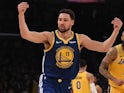 Klay Thompson in action for Golden State Warriors on January 21, 2019