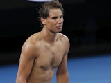 Rafael Nadal in action at the Australian Open on January 22, 2019