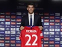 Alvaro Morata is unveiled as an Atletico Madrid player on January 29, 2019