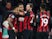 Bournemouth celebrate scoring the opening goal against Chelsea in the Premier League on January 30, 2019.