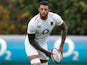 Courtney Lawes during an England training session on November 9, 2018