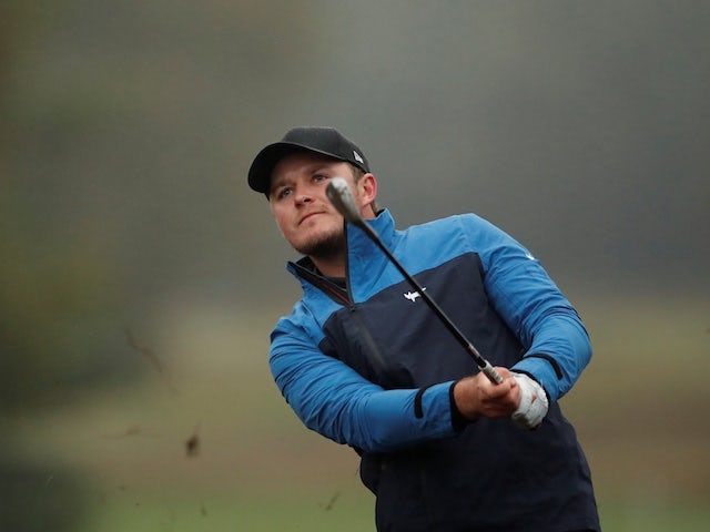 Eddie Pepperell tees off to begin day three of the Masters