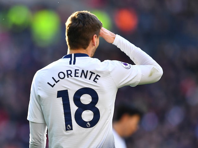 Tottenham Hotspur striker Fernando Llorente pictured during the Premier League clash with Newcastle on February 2, 2019