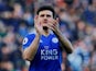 Leicester City defender Harry Maguire in action during his side's Premier League clash with Manchester United on February 3, 2019