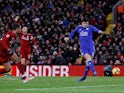 Leicester City defender Harry Maguire scores the equaliser against Liverpool on January 30, 2019