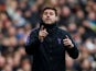 Tottenham Hotspur manager Mauricio Pochettino watches on during the Premier League clash with Newcastle on February 2, 2019