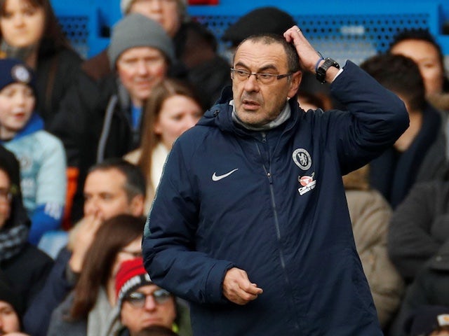 Sarri clinging to positives after Chelsea fans turn air blue in anger