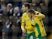 Norwich City's Mario Vrancic celebrates with Emiliano Buendia after scoring their first goal against Leeds United on February 2, 2019