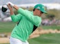 Rickie Fowler in action at the Waste Management Phoenix Open on February 2, 2019