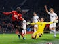 Manchester United forward Romelu Lukaku is denied by Burnley goalkeeper Tom Heaton at Old Trafford on January 29, 2019.