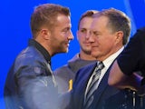 LA Rams head coach Sean McVay meets New England Patriots head coach Bill Belichick ahead of Super Bowl LIII