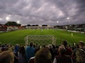 A general picture of Accrington Stanley's Wham Stadium in 2016