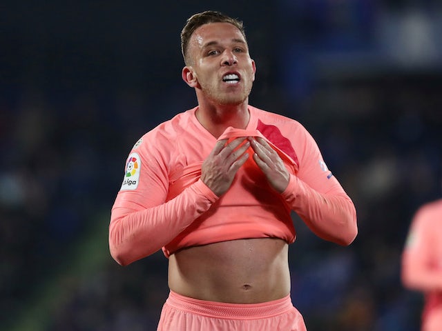 Arthur in action for Barcelona on January 6, 2019