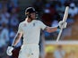 England batsman Ben Stokes celebrates during the third Test with West Indies on February 9, 2019