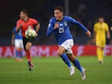 Federico Chiesa pictured playing for Italy in October 2018