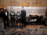 William Storey poses at the Haas and Rich Energy launch for F1 on February 7, 2019