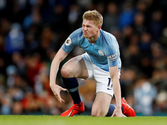 Kevin De Bruyne groin blow for Manchester City