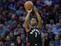 Toronto Raptors guard Kyle Lowry (7) shoots against the Philadelphia 76ers during the second quarter at Wells Fargo Center on February 6, 2019.