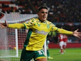 Norwich City youngster Max Aarons in action in December 2018